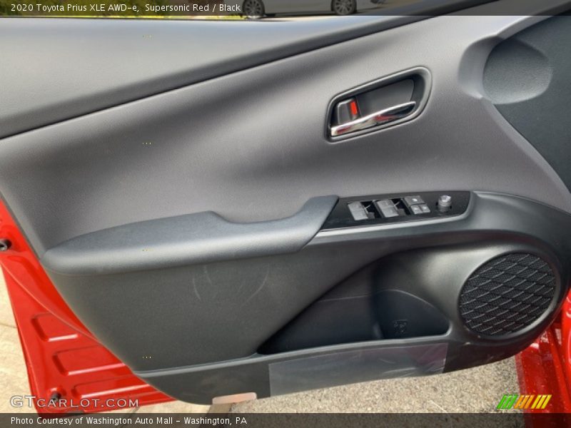 Supersonic Red / Black 2020 Toyota Prius XLE AWD-e