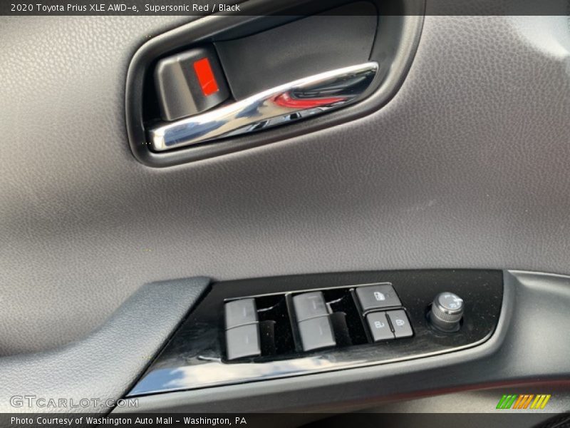 Supersonic Red / Black 2020 Toyota Prius XLE AWD-e