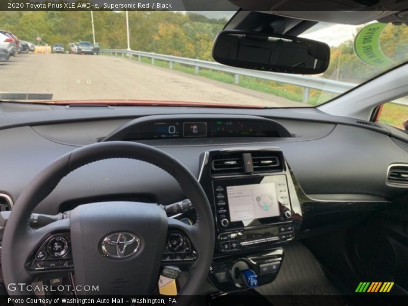 Supersonic Red / Black 2020 Toyota Prius XLE AWD-e
