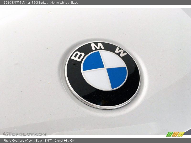 Alpine White / Black 2020 BMW 5 Series 530i Sedan