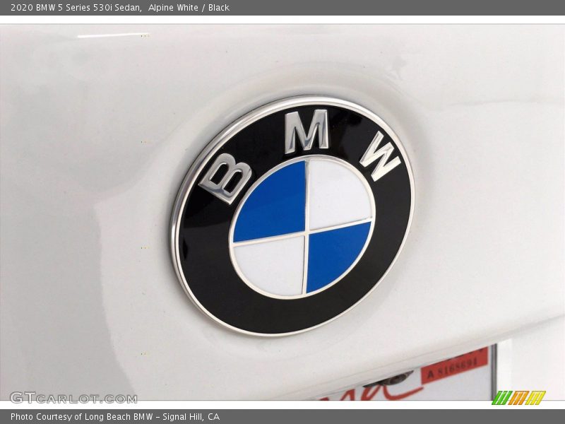 Alpine White / Black 2020 BMW 5 Series 530i Sedan