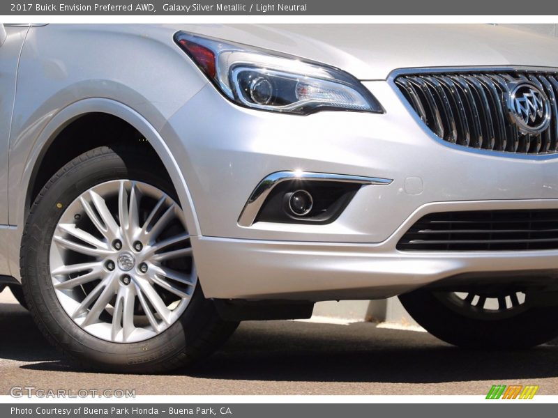 Galaxy Silver Metallic / Light Neutral 2017 Buick Envision Preferred AWD