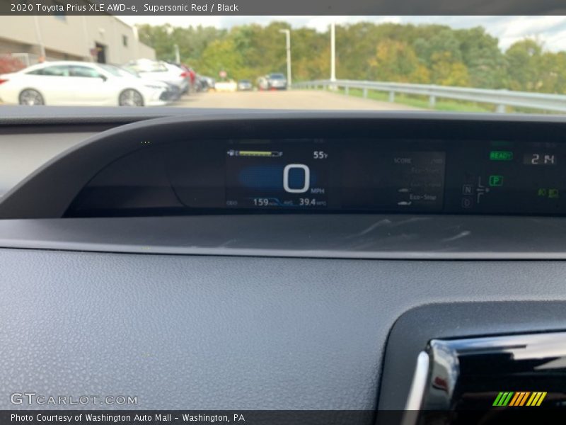 Supersonic Red / Black 2020 Toyota Prius XLE AWD-e