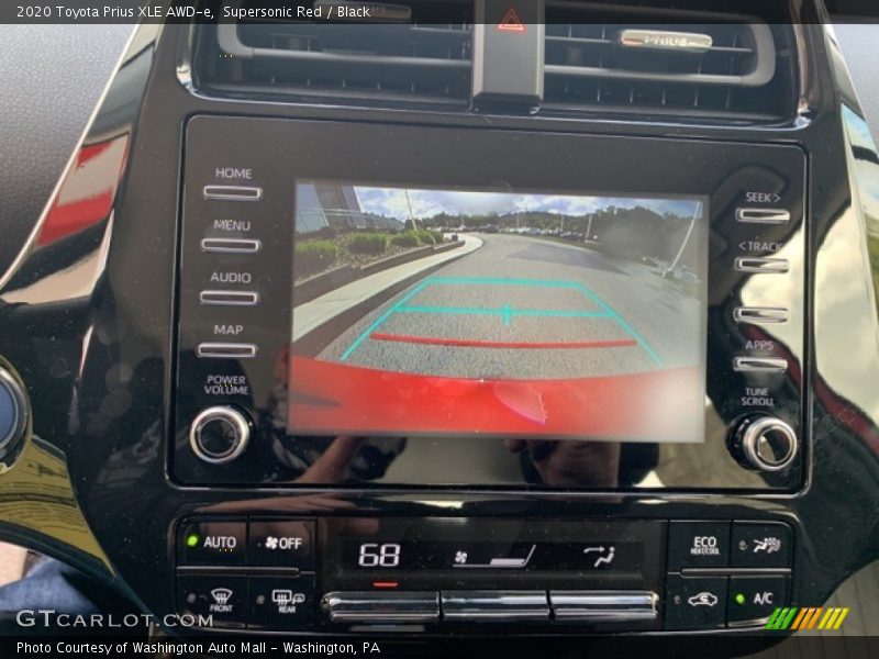Supersonic Red / Black 2020 Toyota Prius XLE AWD-e