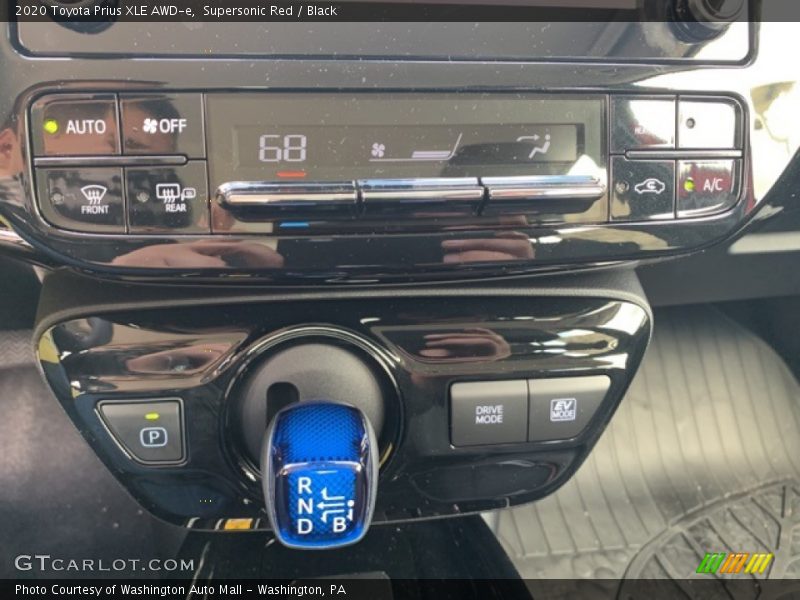 Supersonic Red / Black 2020 Toyota Prius XLE AWD-e