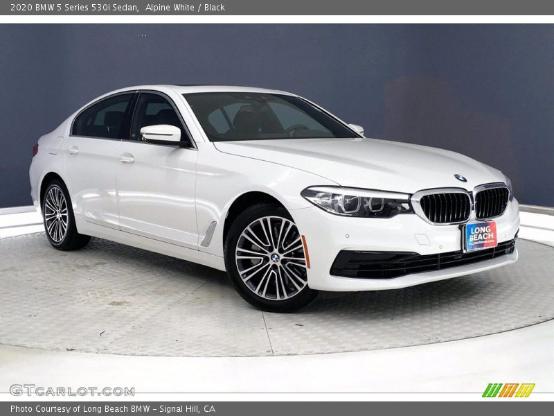 Alpine White / Black 2020 BMW 5 Series 530i Sedan
