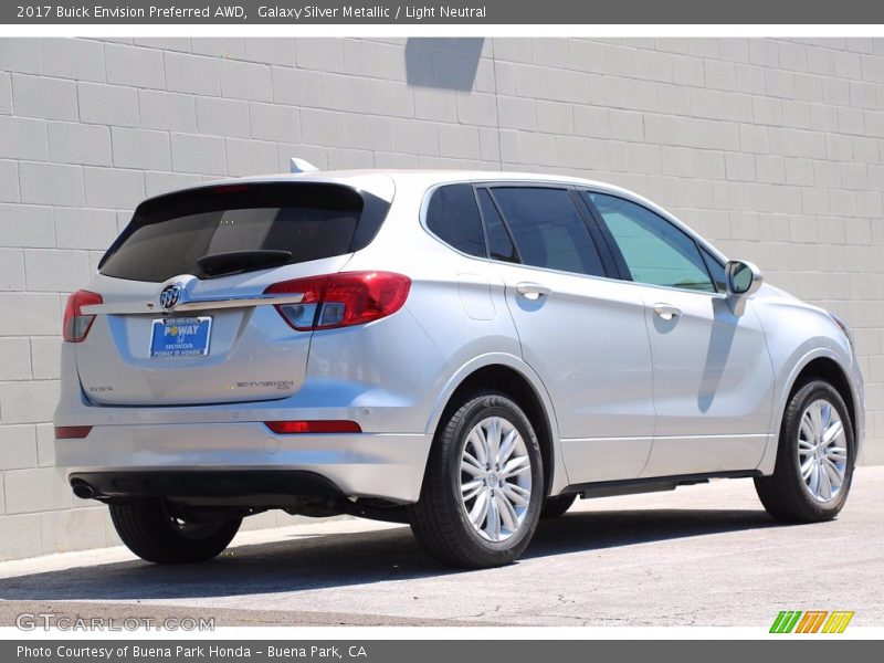 Galaxy Silver Metallic / Light Neutral 2017 Buick Envision Preferred AWD