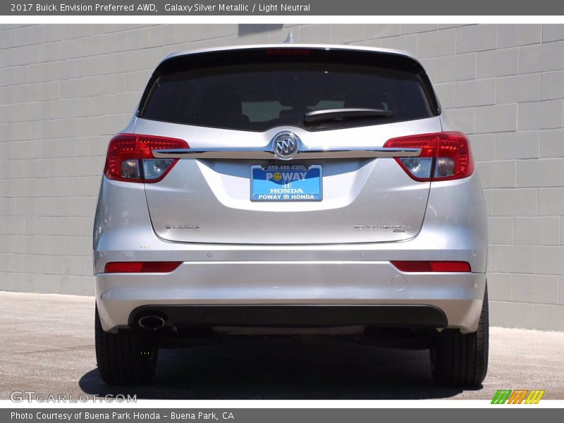 Galaxy Silver Metallic / Light Neutral 2017 Buick Envision Preferred AWD