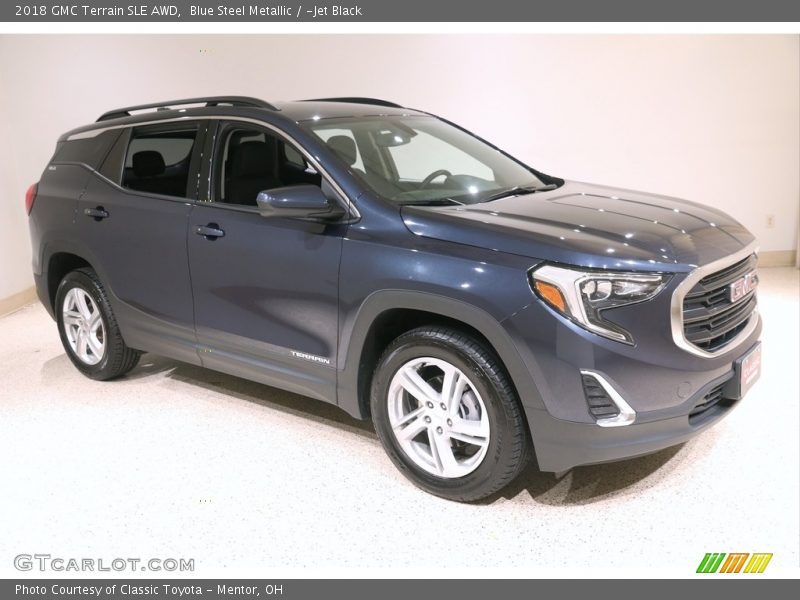 Blue Steel Metallic / ­Jet Black 2018 GMC Terrain SLE AWD