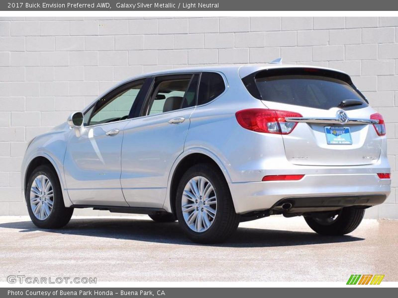 Galaxy Silver Metallic / Light Neutral 2017 Buick Envision Preferred AWD