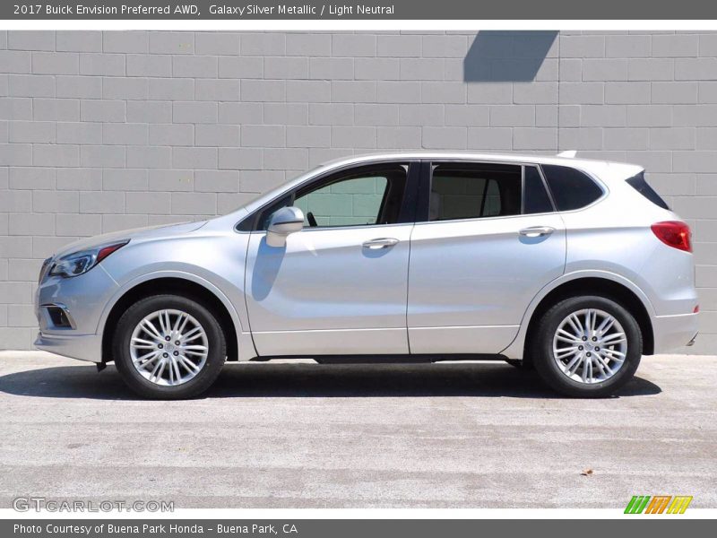 Galaxy Silver Metallic / Light Neutral 2017 Buick Envision Preferred AWD