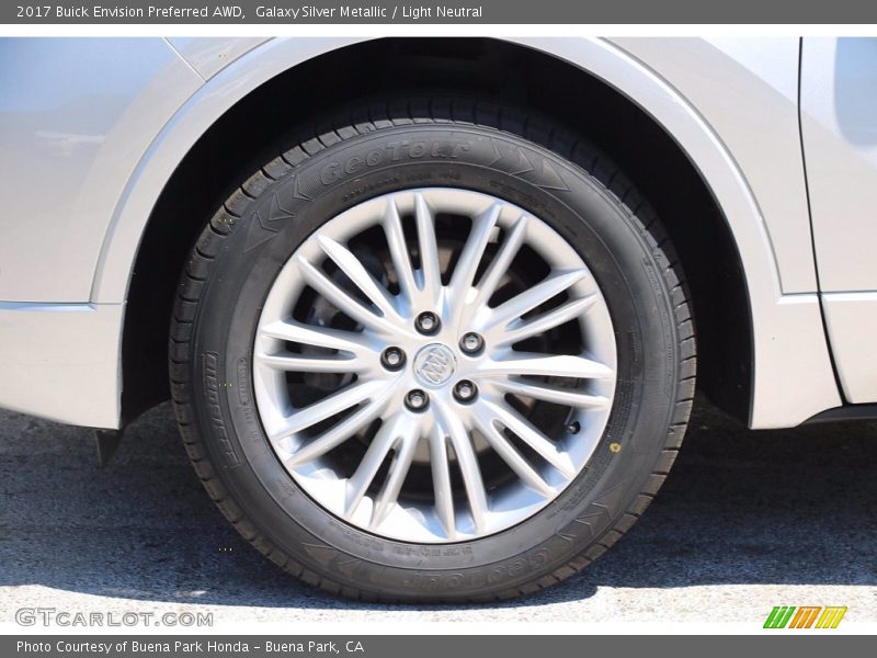 Galaxy Silver Metallic / Light Neutral 2017 Buick Envision Preferred AWD