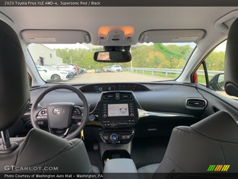 Supersonic Red / Black 2020 Toyota Prius XLE AWD-e