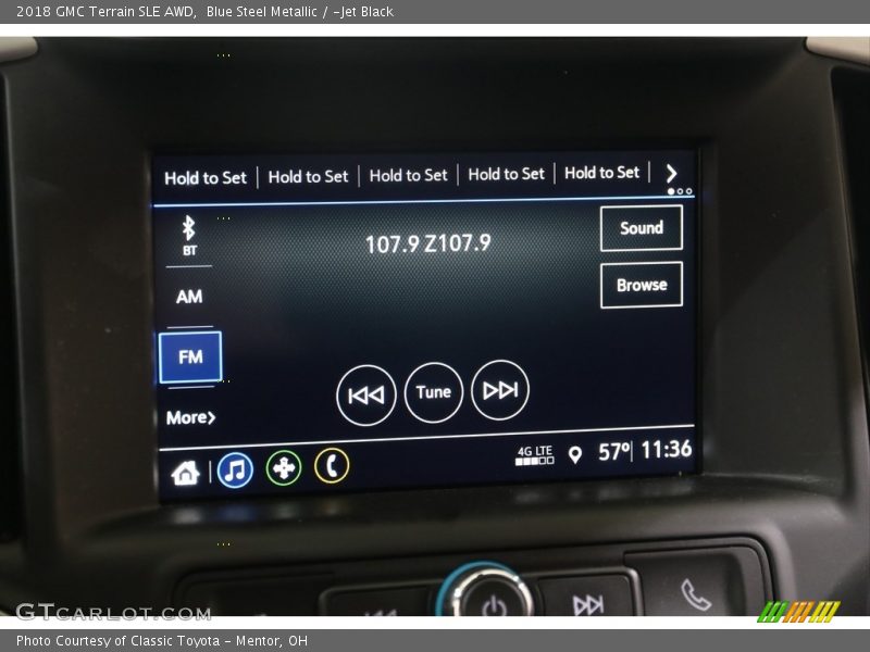 Blue Steel Metallic / ­Jet Black 2018 GMC Terrain SLE AWD