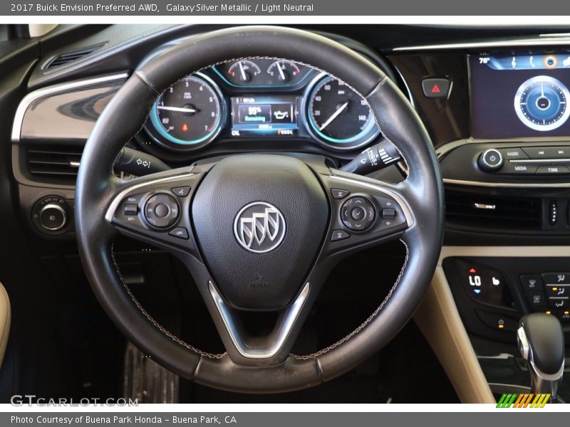 Galaxy Silver Metallic / Light Neutral 2017 Buick Envision Preferred AWD