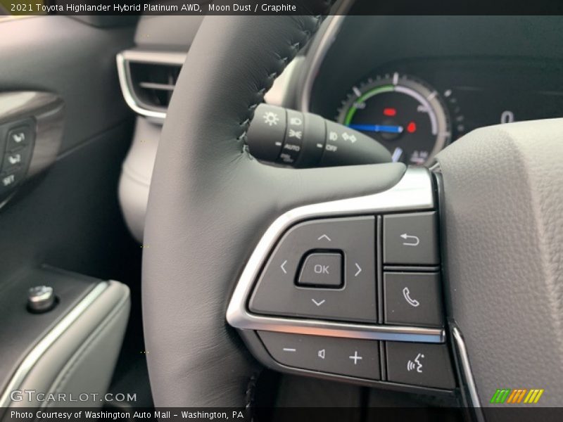  2021 Highlander Hybrid Platinum AWD Steering Wheel