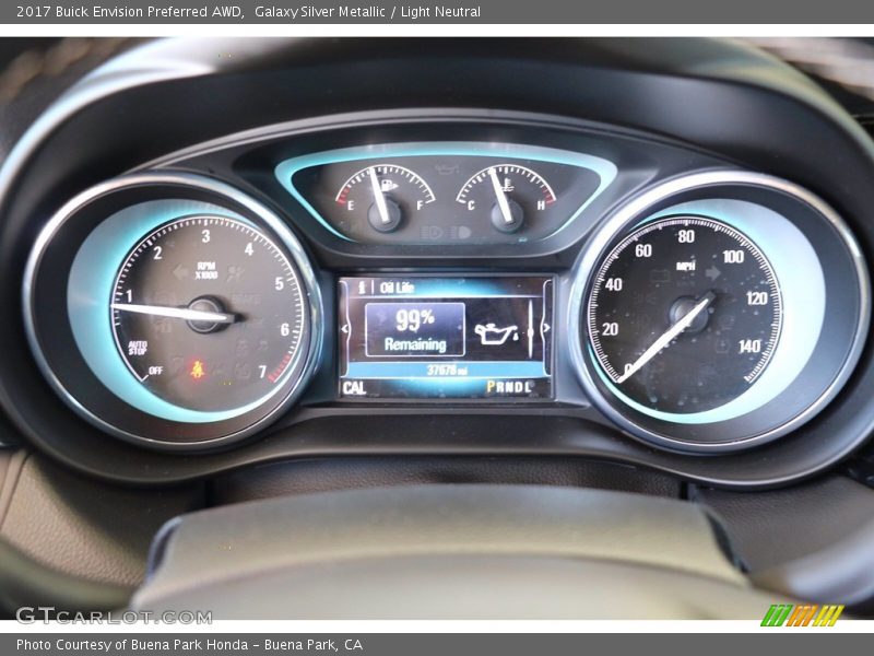 Galaxy Silver Metallic / Light Neutral 2017 Buick Envision Preferred AWD