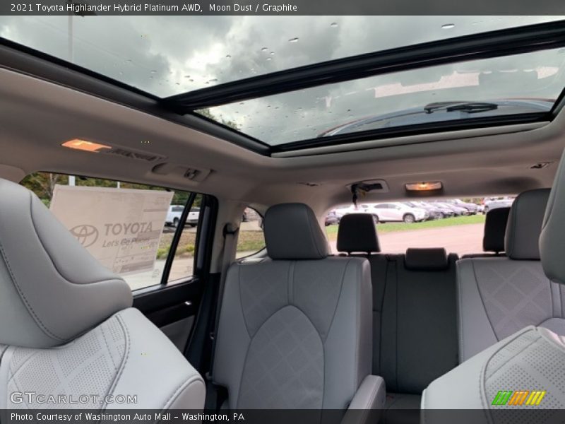 Rear Seat of 2021 Highlander Hybrid Platinum AWD