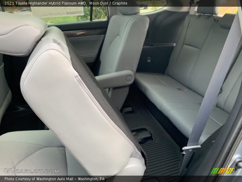 Rear Seat of 2021 Highlander Hybrid Platinum AWD