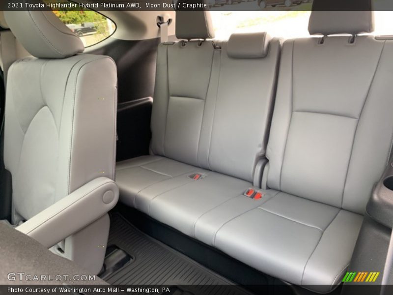 Rear Seat of 2021 Highlander Hybrid Platinum AWD