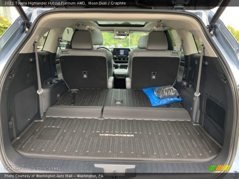  2021 Highlander Hybrid Platinum AWD Trunk