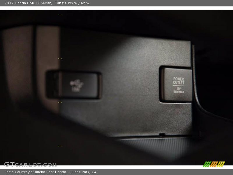 Taffeta White / Ivory 2017 Honda Civic LX Sedan