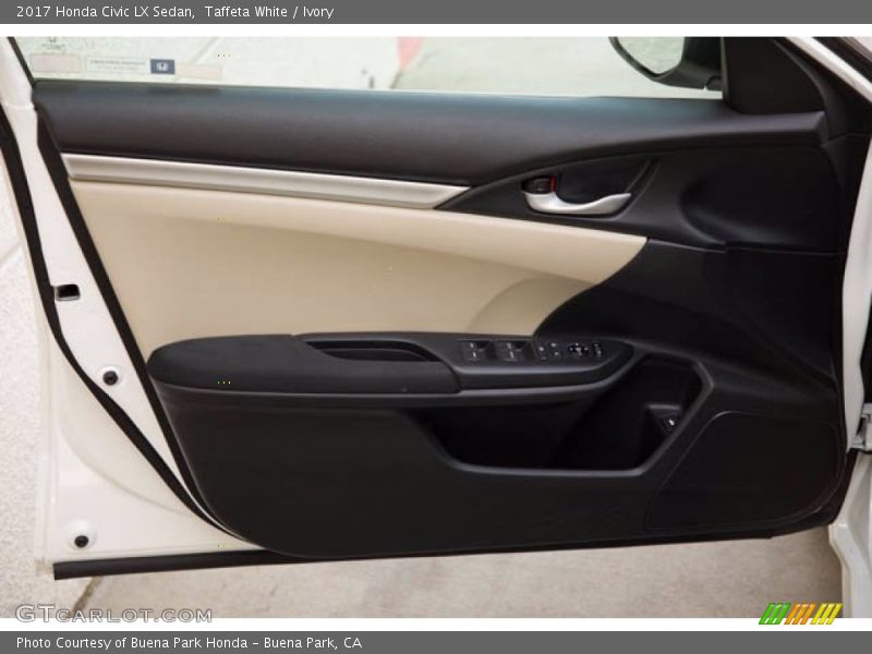Taffeta White / Ivory 2017 Honda Civic LX Sedan