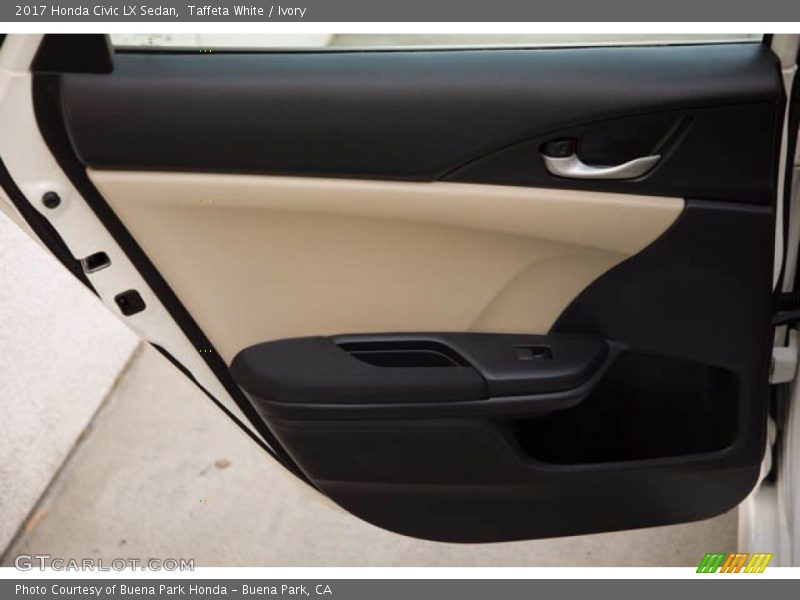 Taffeta White / Ivory 2017 Honda Civic LX Sedan