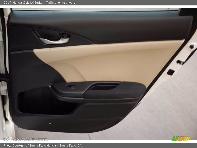 Taffeta White / Ivory 2017 Honda Civic LX Sedan