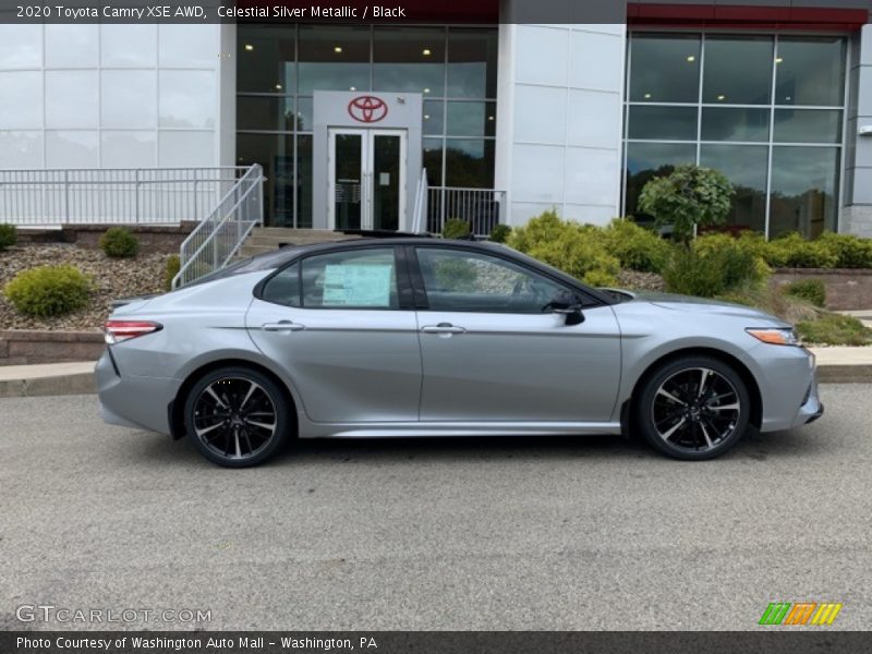 Celestial Silver Metallic / Black 2020 Toyota Camry XSE AWD