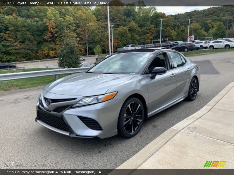 Celestial Silver Metallic / Black 2020 Toyota Camry XSE AWD
