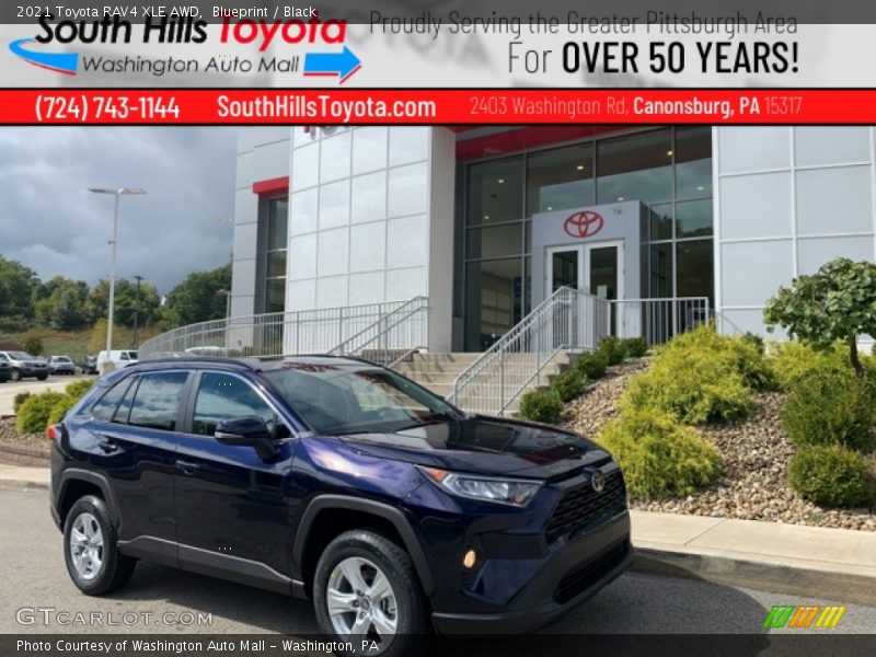 Blueprint / Black 2021 Toyota RAV4 XLE AWD