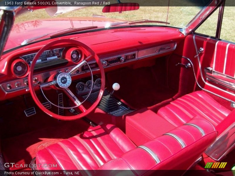  1963 Galaxie 500/XL Convertible Red Interior