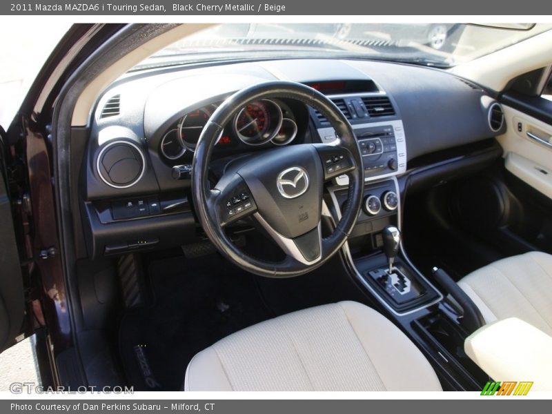 Black Cherry Metallic / Beige 2011 Mazda MAZDA6 i Touring Sedan