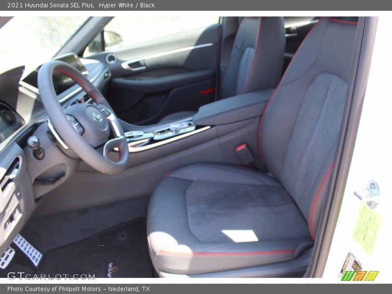 Hyper White / Black 2021 Hyundai Sonata SEL Plus