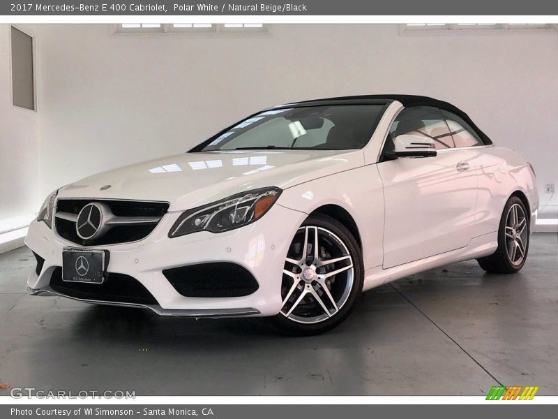 Polar White / Natural Beige/Black 2017 Mercedes-Benz E 400 Cabriolet