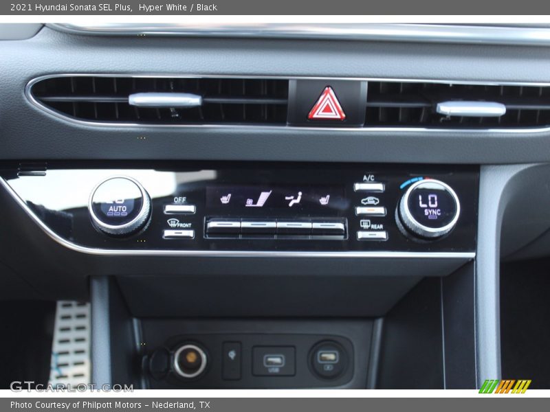 Hyper White / Black 2021 Hyundai Sonata SEL Plus