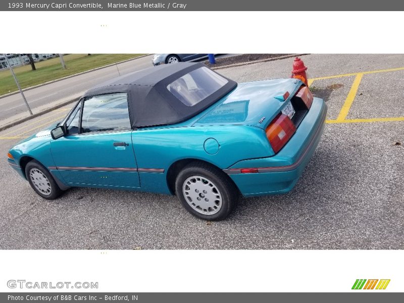Marine Blue Metallic / Gray 1993 Mercury Capri Convertible