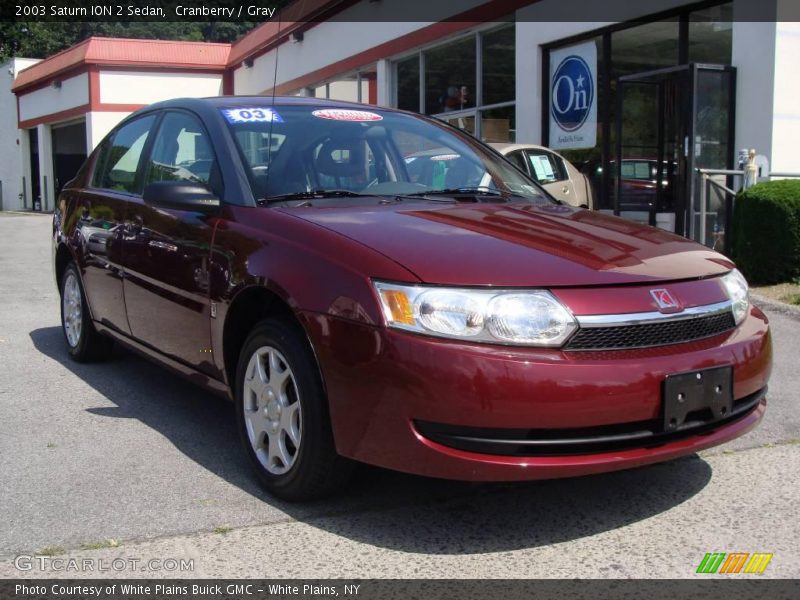 Cranberry / Gray 2003 Saturn ION 2 Sedan