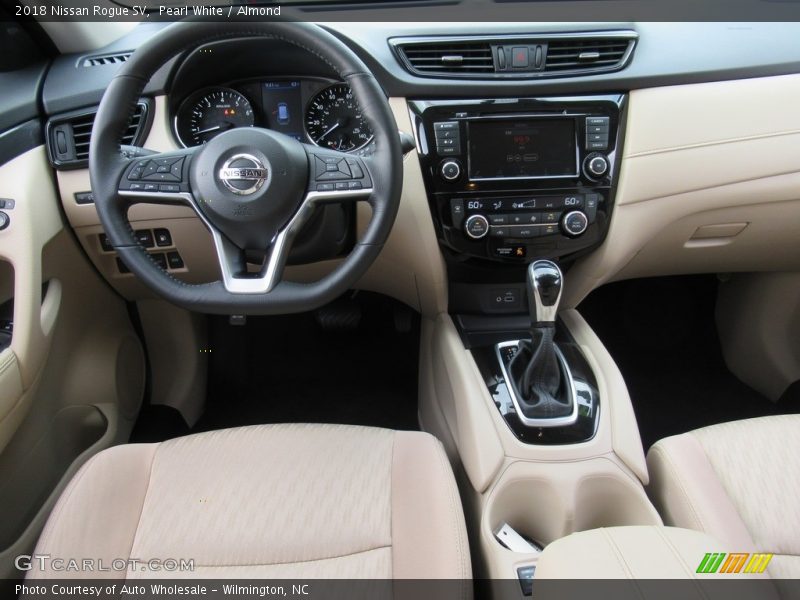 Pearl White / Almond 2018 Nissan Rogue SV
