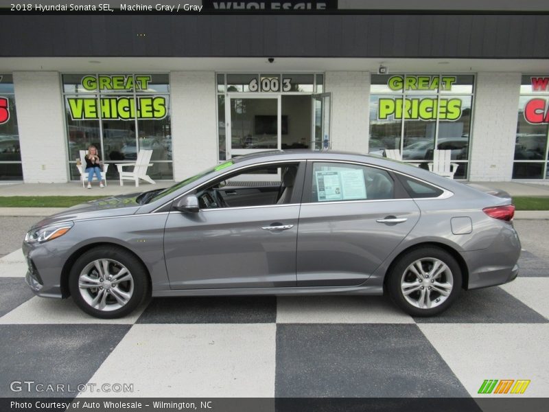 Machine Gray / Gray 2018 Hyundai Sonata SEL