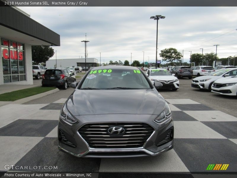 Machine Gray / Gray 2018 Hyundai Sonata SEL