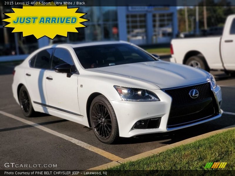 Ultra White / Black 2015 Lexus LS 460 F Sport