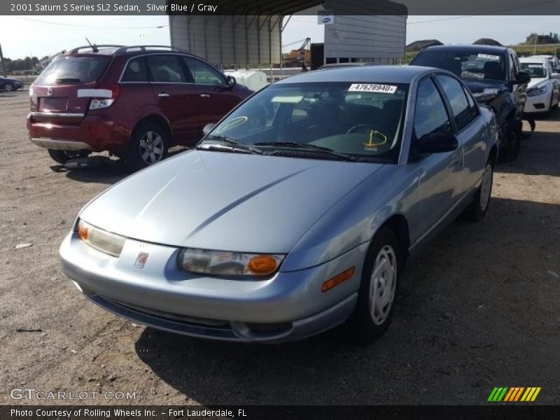 Silver Blue / Gray 2001 Saturn S Series SL2 Sedan