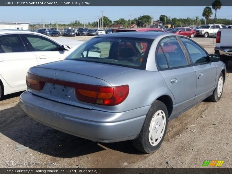 Silver Blue / Gray 2001 Saturn S Series SL2 Sedan