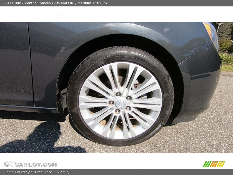 Smoky Gray Metallic / Medium Titanium 2014 Buick Verano