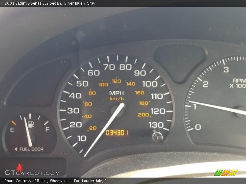 Silver Blue / Gray 2001 Saturn S Series SL2 Sedan