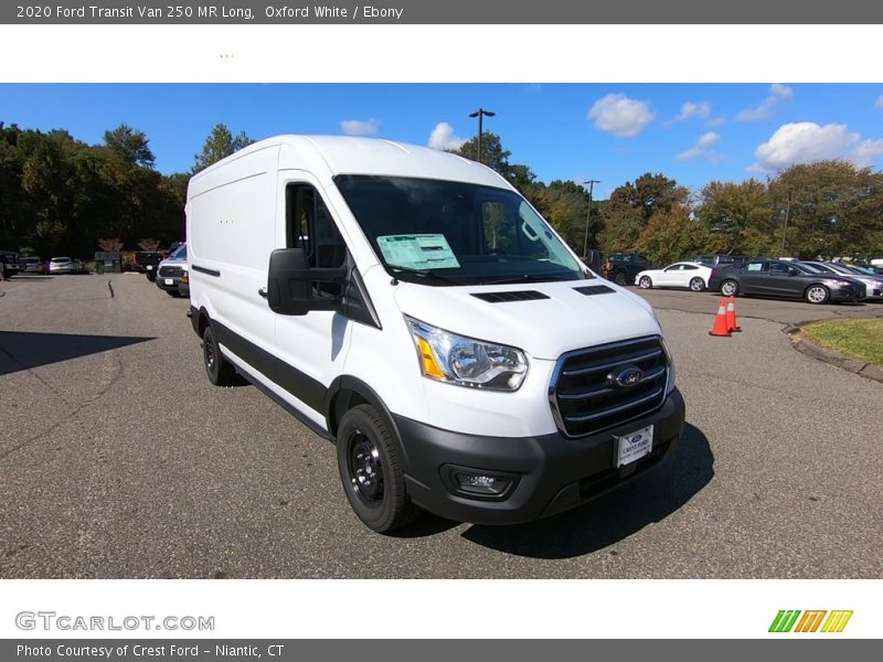 Oxford White / Ebony 2020 Ford Transit Van 250 MR Long