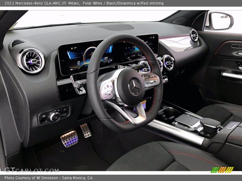 Dashboard of 2021 GLA AMG 35 4Matic