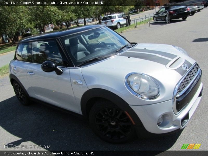 White Silver Metallic / Carbon Black 2014 Mini Cooper S Hardtop